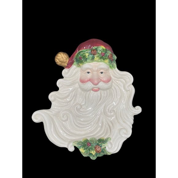 Unbranded Other - Vintage Unbranded Ceramic Decorative Santa Wall Decoration/Candy Dish